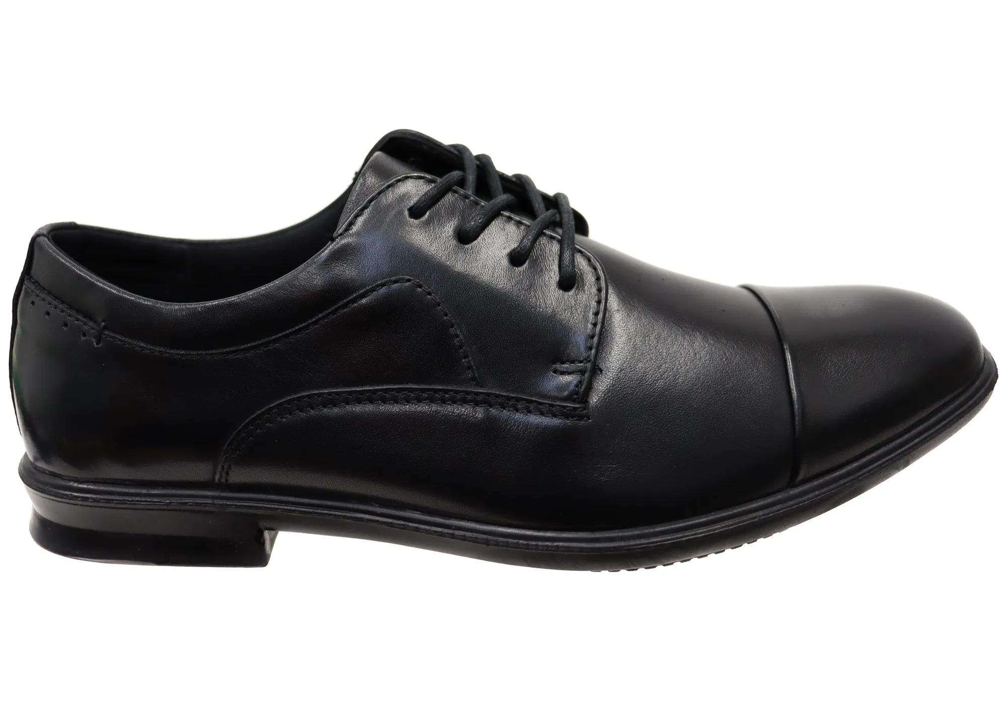 Hush Puppies Cain Mens Wide Fit Comfort Leather Lace Up Dress Shoes Style Clean