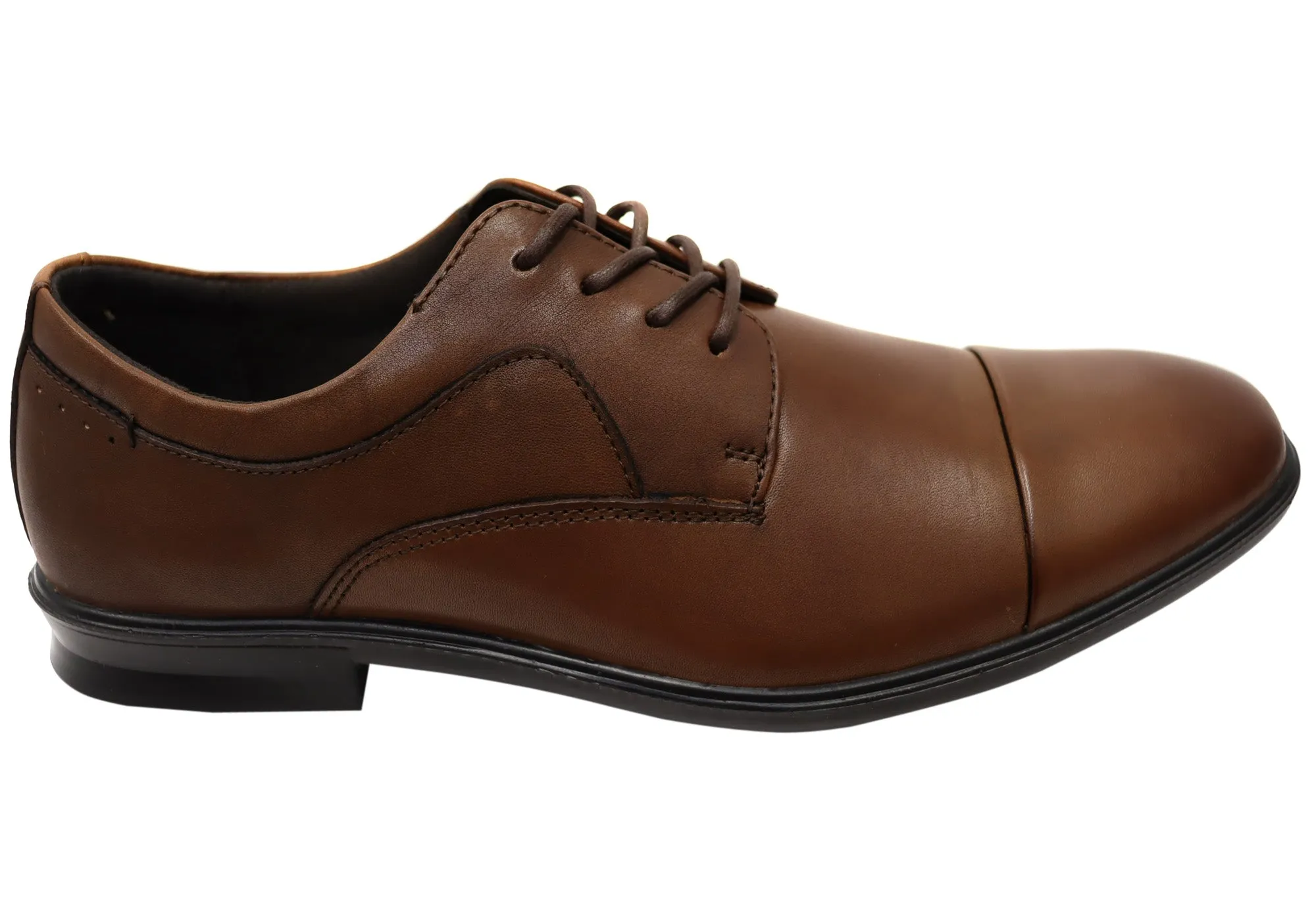 Timeless Design Hush Puppies Cain Mens Wide Fit Comfort Leather Lace Up Dress Shoes