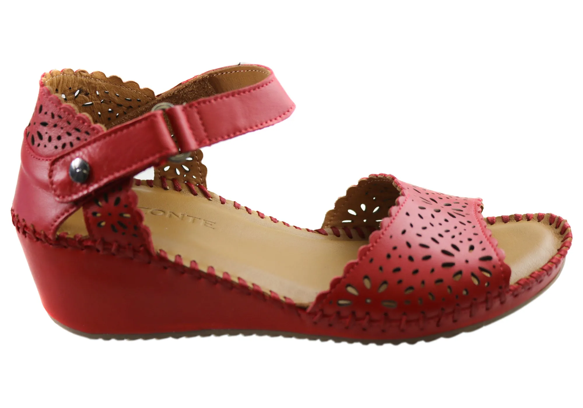 Woven Hiking Orizonte Franni Womens European Comfortable Leather Wedge Sandals