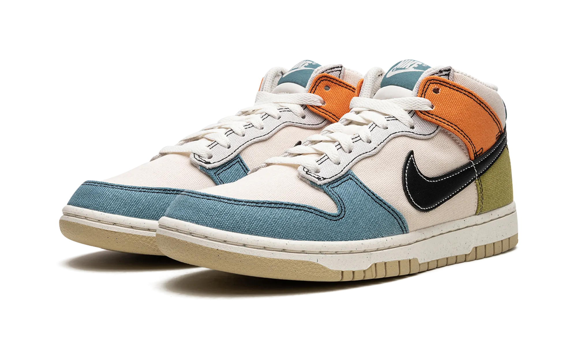 Dunk Mid "Pale Ivory / Multicolor" Orange Pop Subtle Vibe