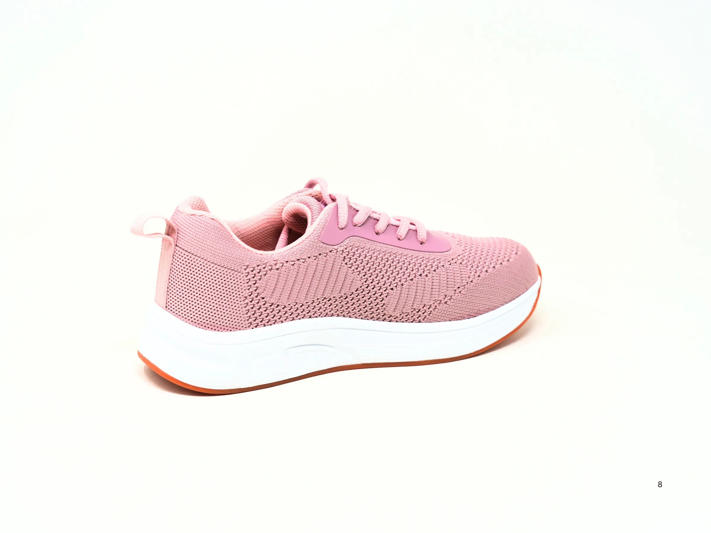 Abrasion Resistant Materials Compact Form FITec 9329 Pink - Lady's Added-Depth Extreme-Light Knitted Walking Shoe