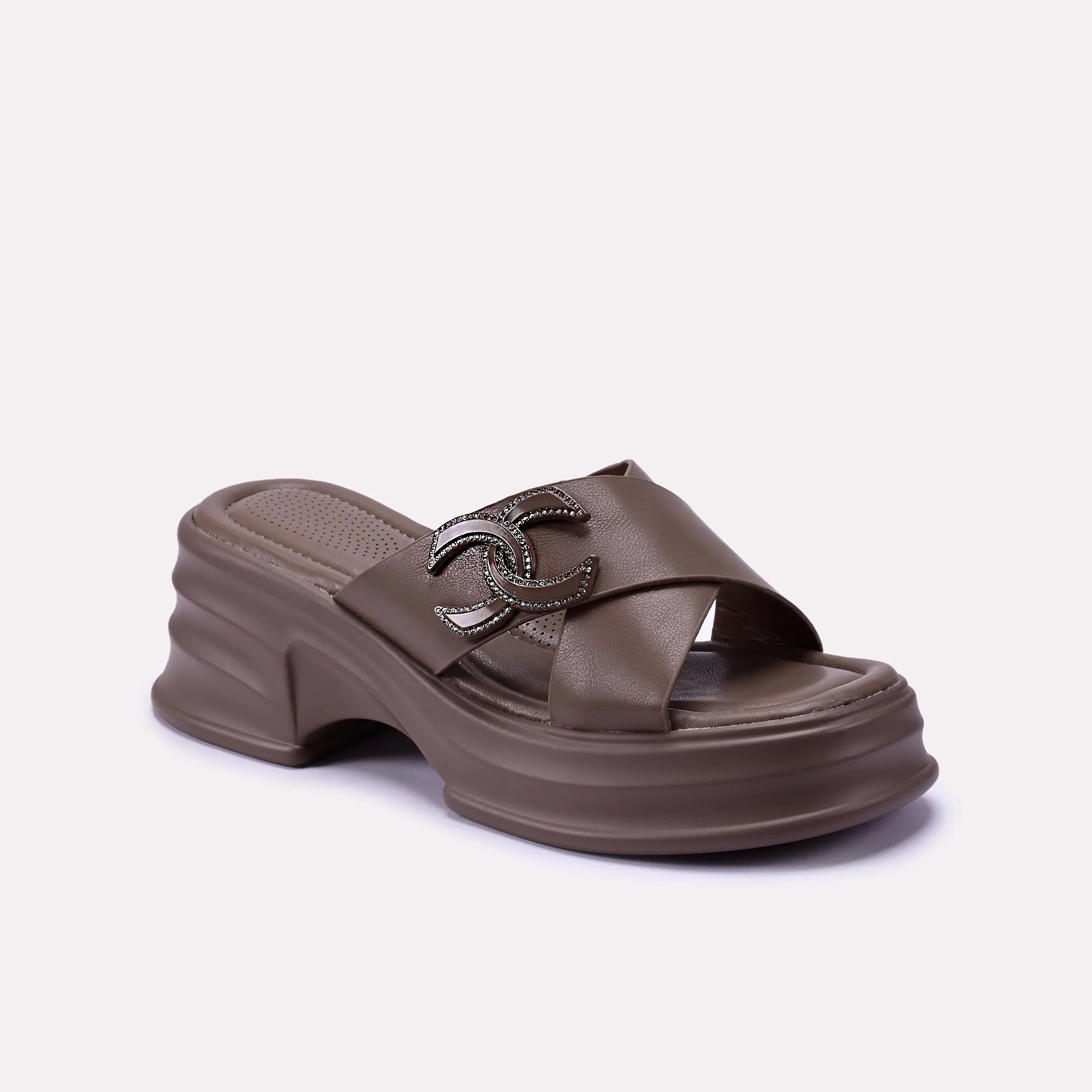 Carol Brown Casual Slippers 0412274 Breathable mesh