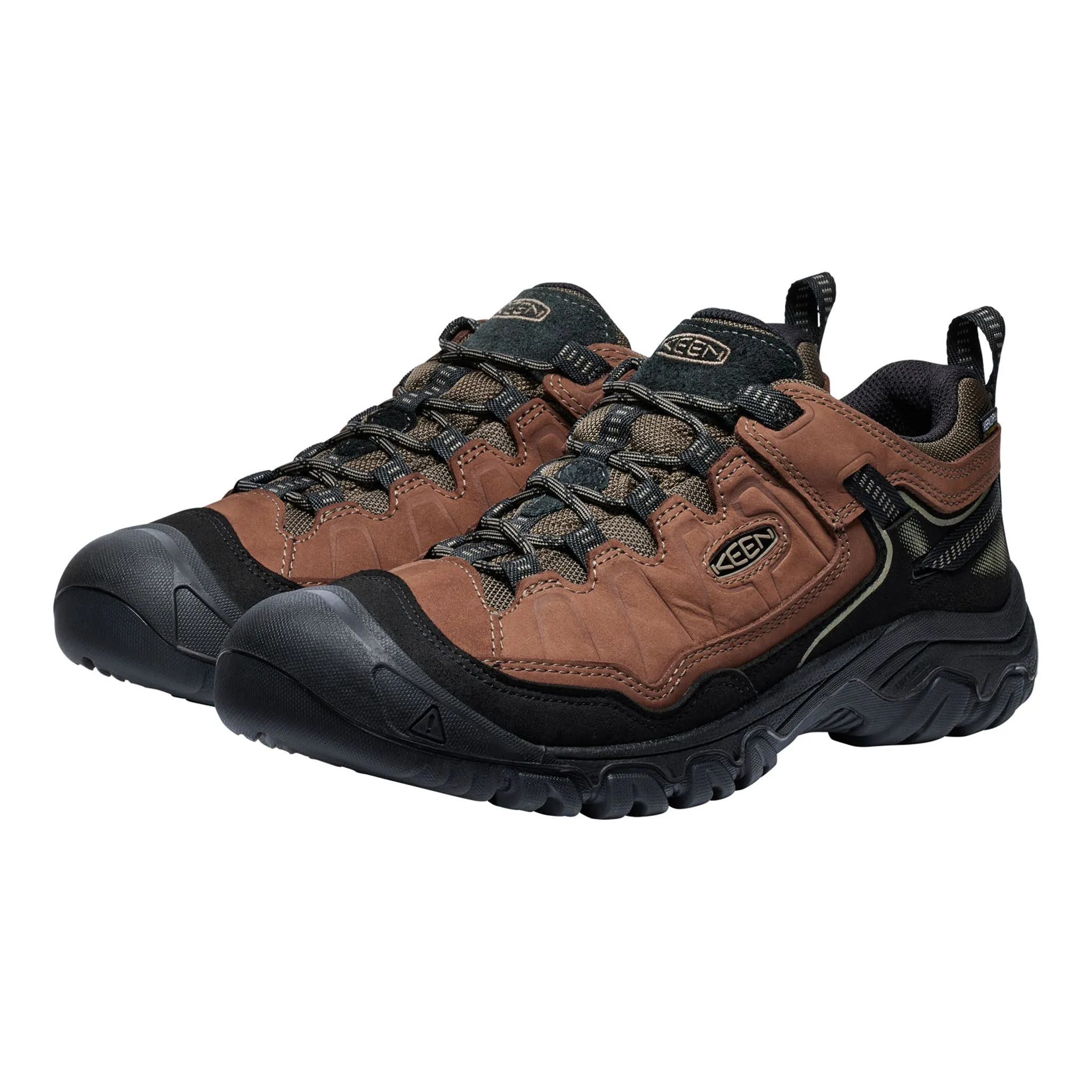 Men's Targhee IV Waterproof Hiking Shoe Bison/Black Supportive Core All Ages