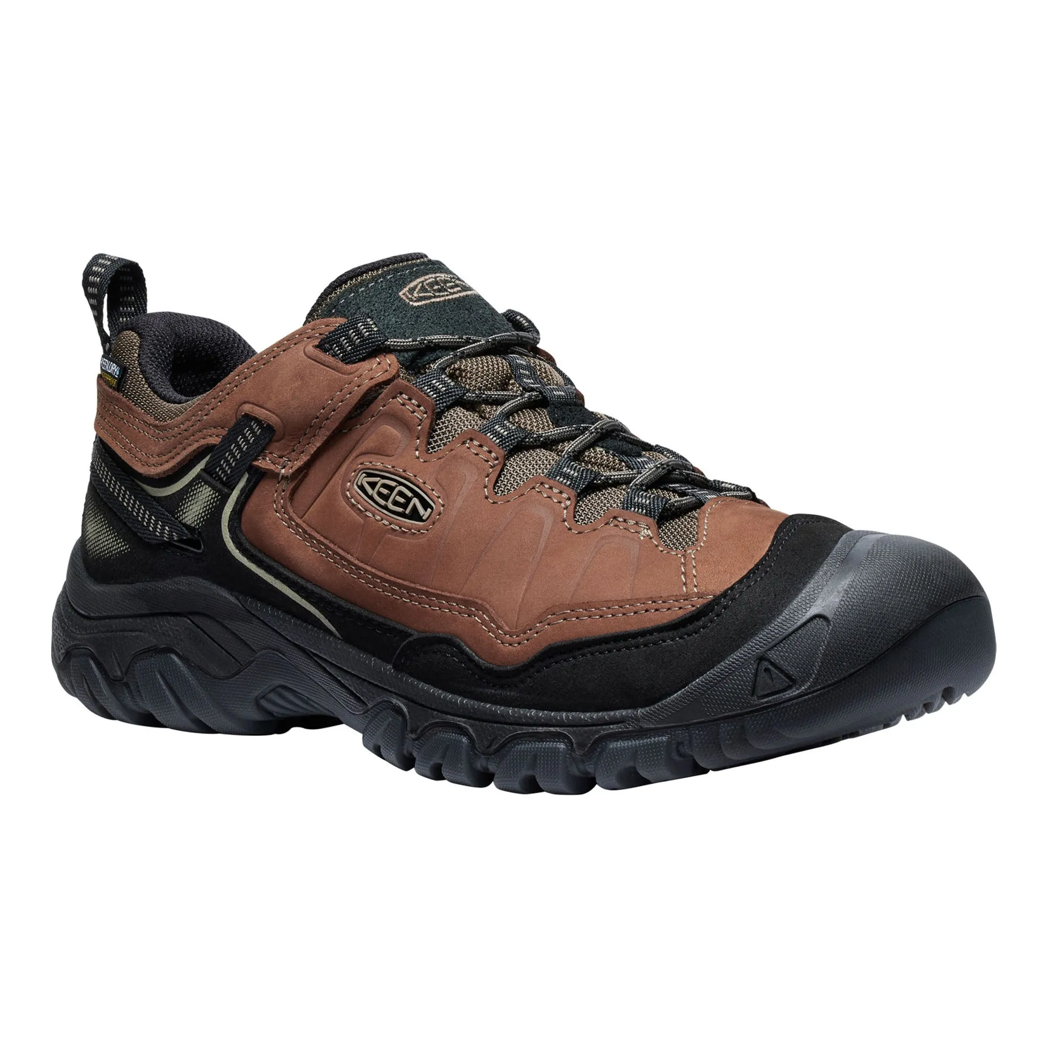 Men's Targhee IV Waterproof Hiking Shoe Bison/Black Leather Upper