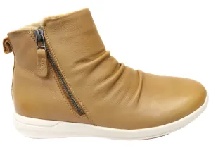 Scholl Orthaheel Nina II Womens Comfort Supportive Leather Ankle Boots Feather Light Hiking Trails Durable Shell Weekend Camping