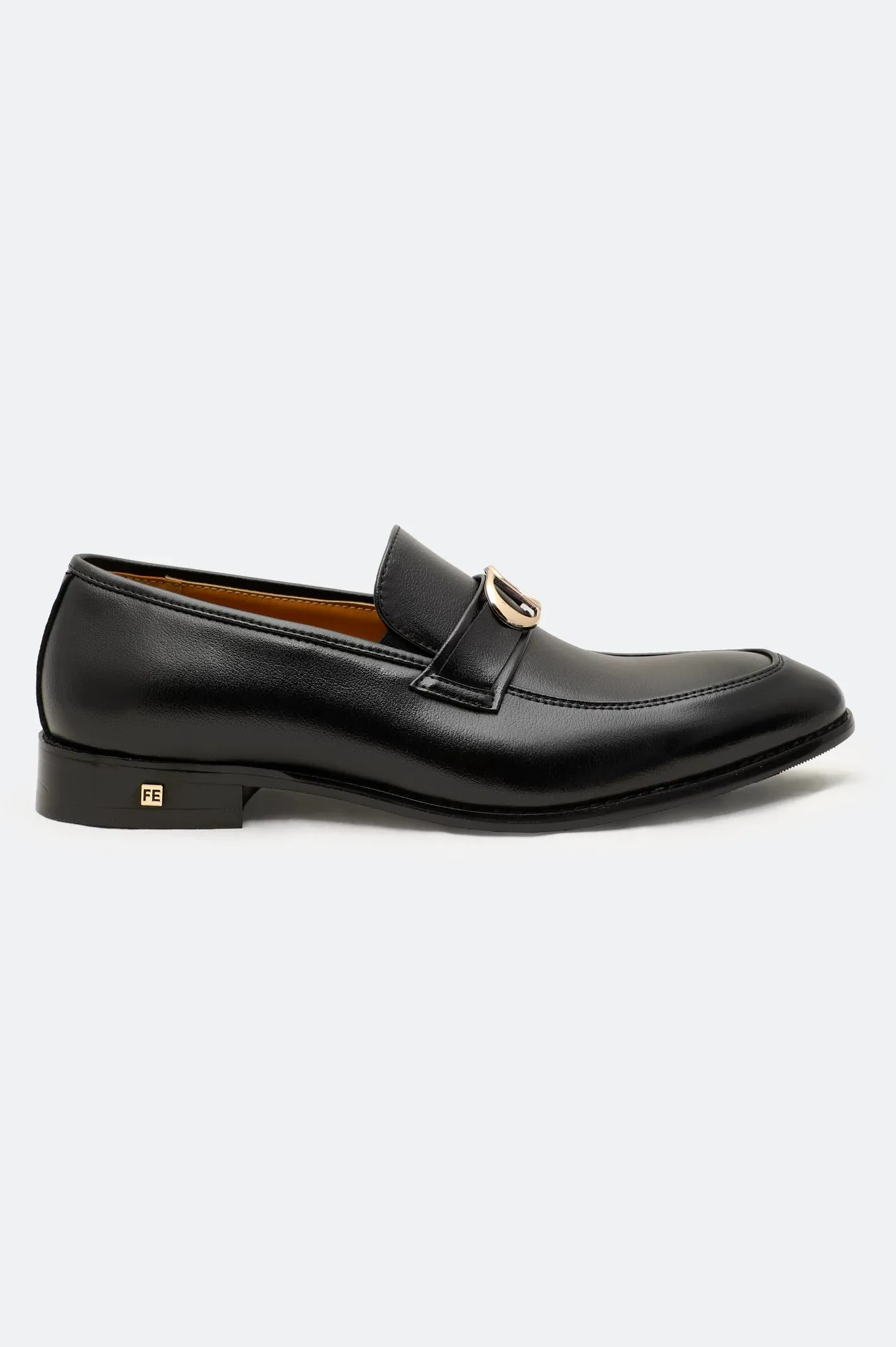 Black Formal Moccassins Shoes Top Shade Base Support