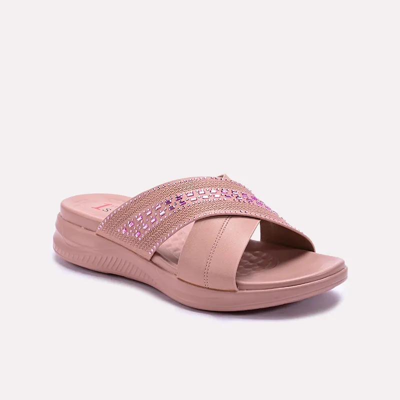 Pink Comfy Casual Slippers 0413270 Comfortable Technology
