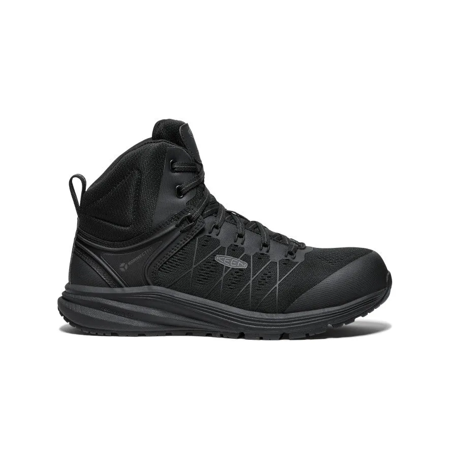 Shock Absorbing Mountain Climber Men's Vista Energy Mid ESD (Carbon Toe)  |  Black/Black