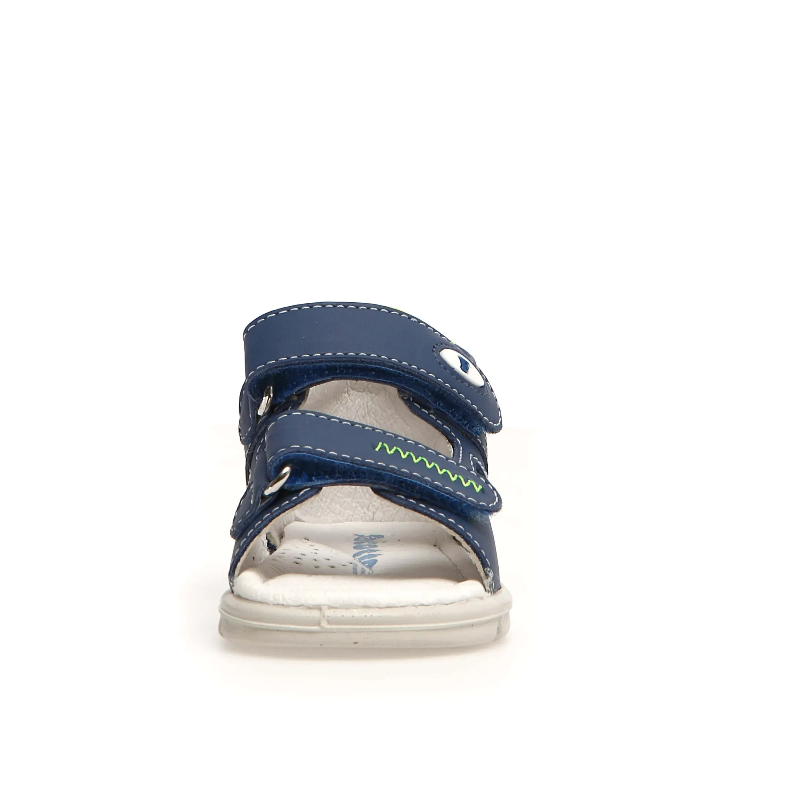 Pink Sweet Cushioned Sole Falcotto Glimmery Boy's and Girl's Sandals - Azure/Yellow Fluo