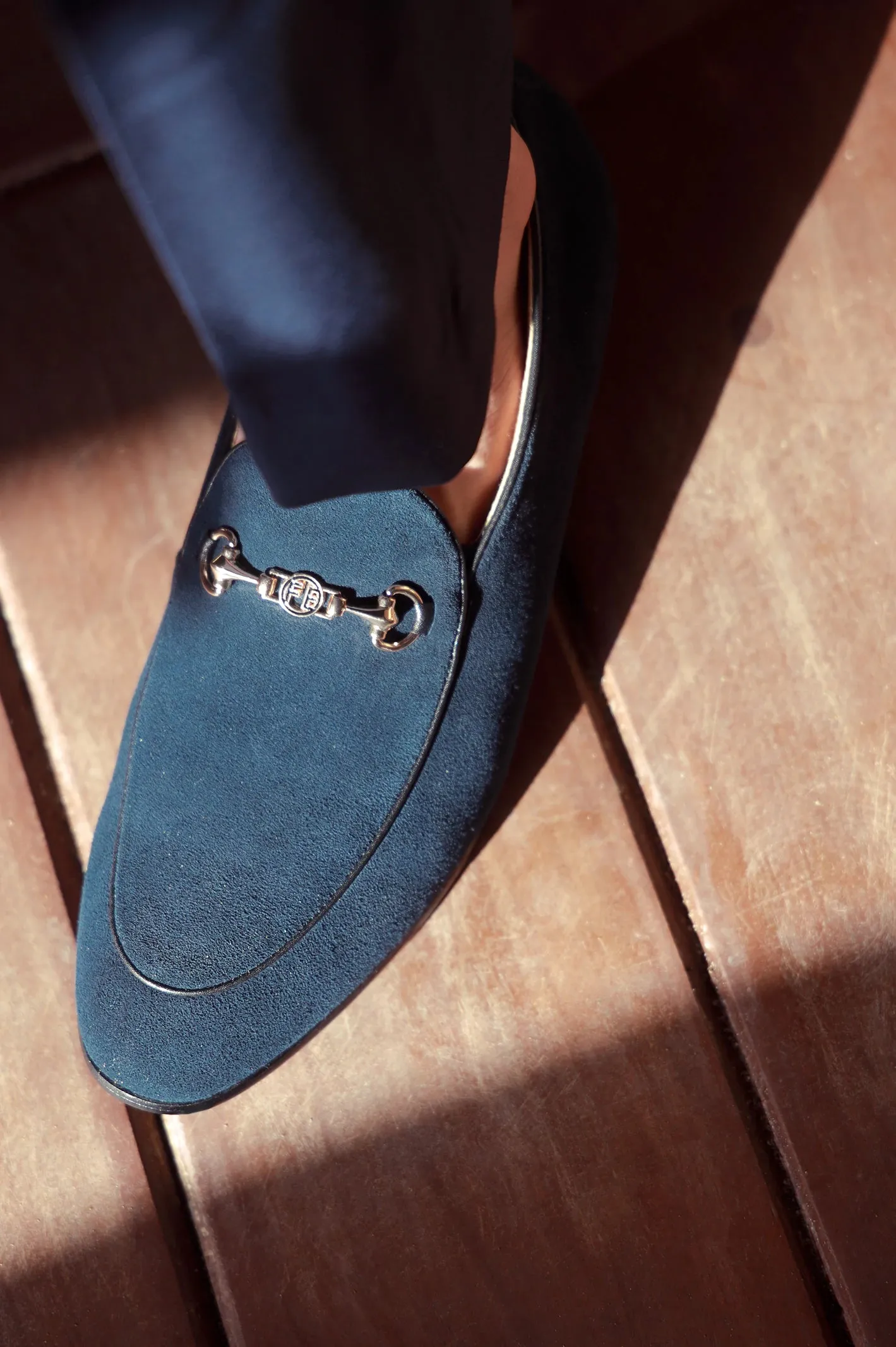 Navy Formal Moccassins Shoes Endless Shade Executive Sharp
