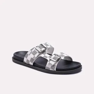 Mens White Casual Slippers 0151125 Shock absorption system