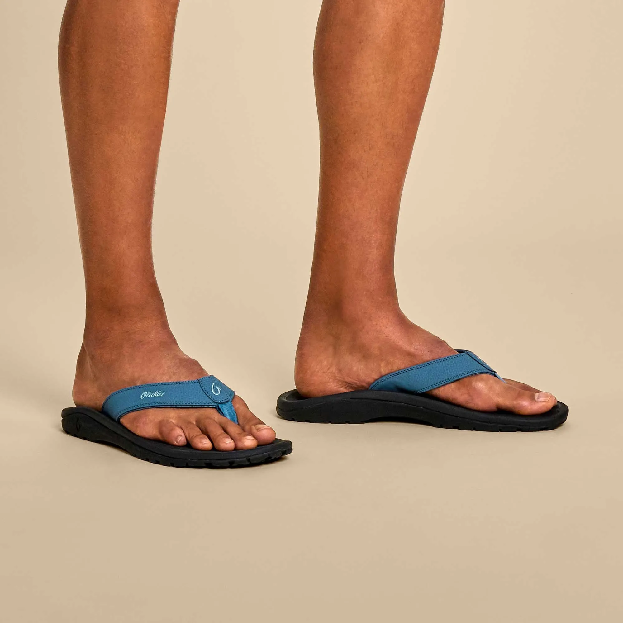 ??Ohana - Vintage Blue / Black Stylish Walking Shoes Sandal Straps