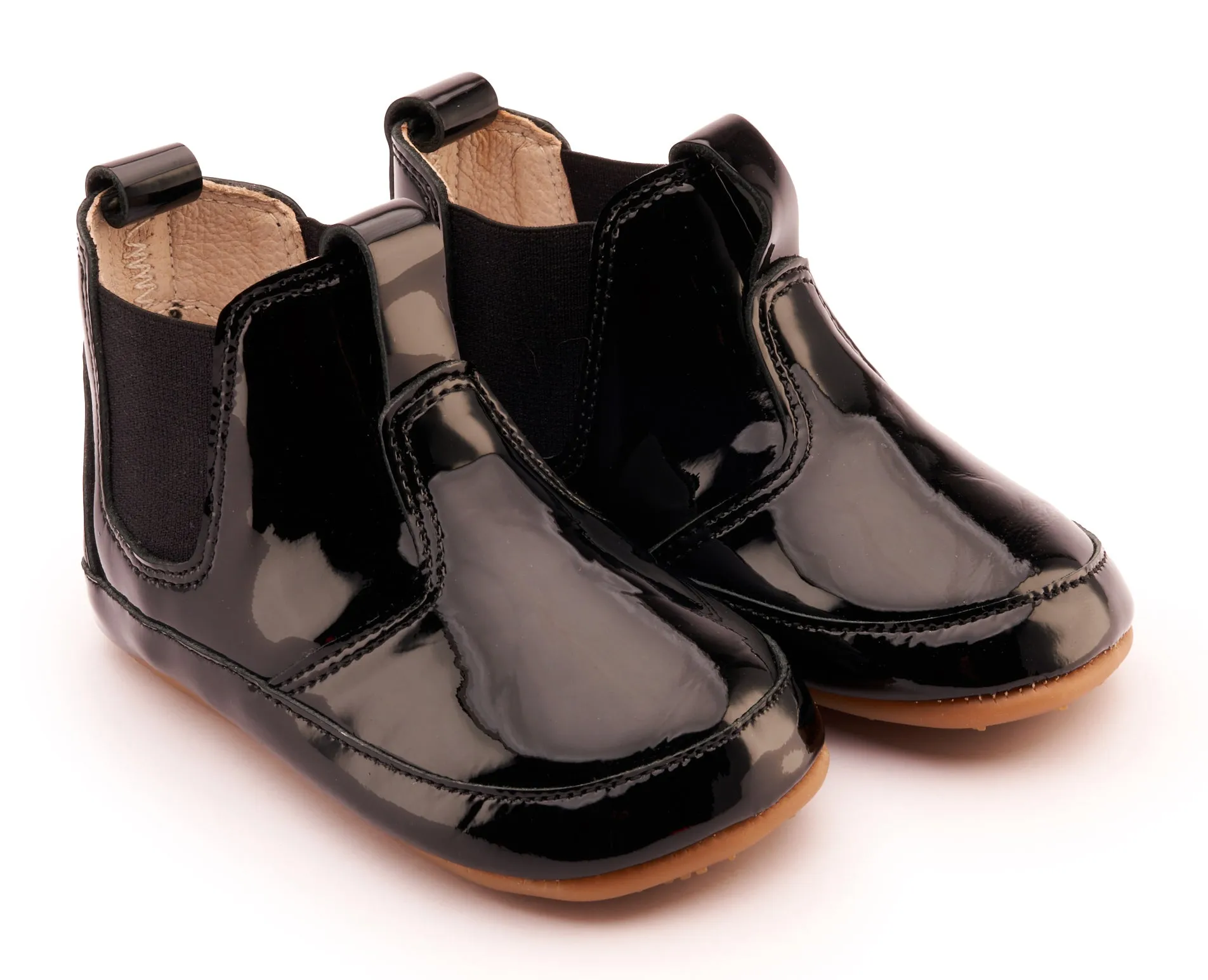 Deep Freeze Old Soles Boy's & Girl's 188R Bambini Local Boots/Dress Shoes - Black Patent / Black