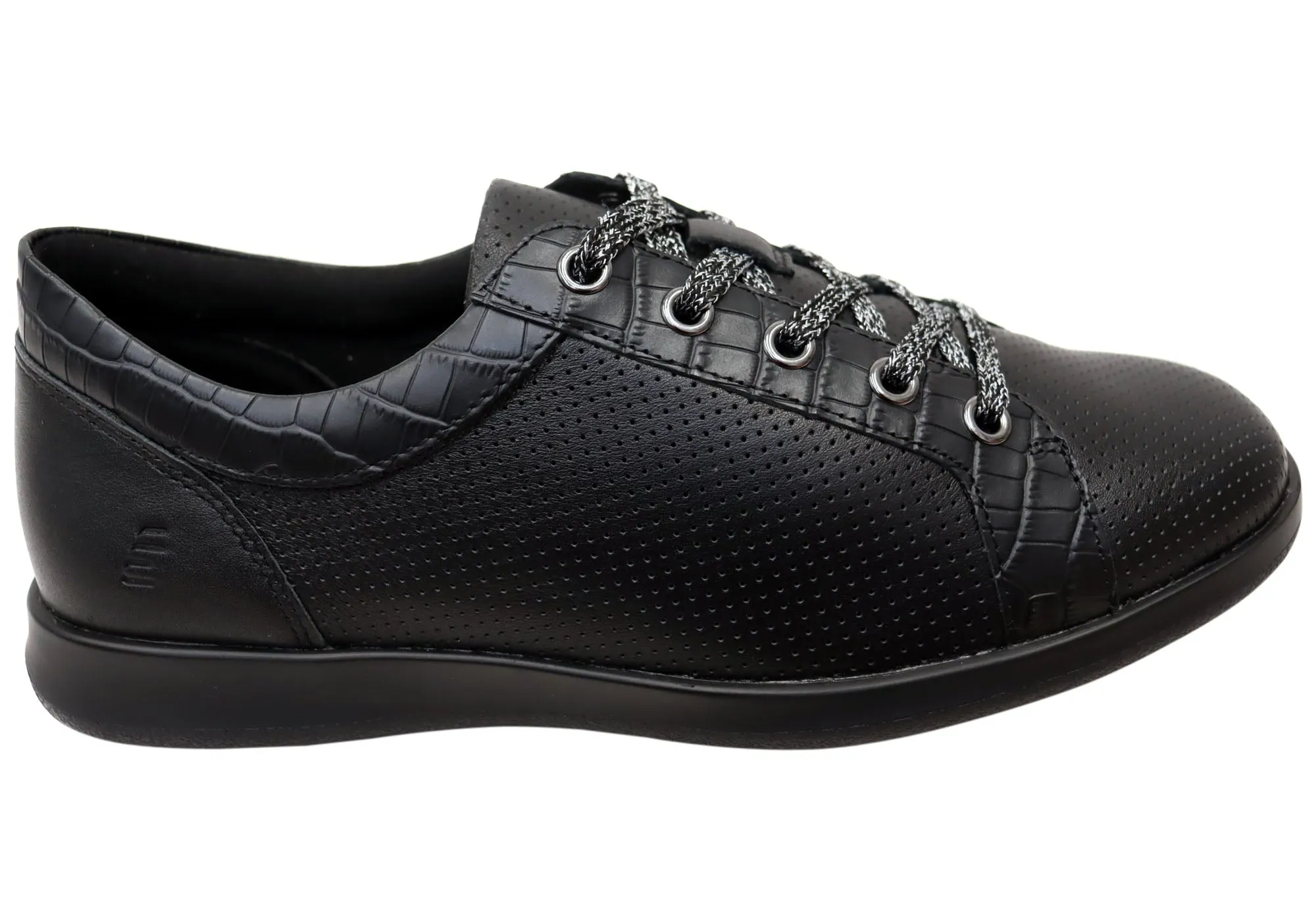 Homyped Carrie Lace Womens Comfortable Leather Casual Shoes Quick Dash