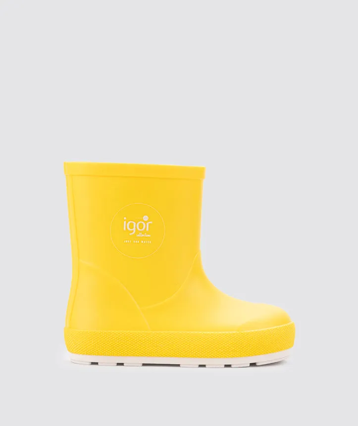 Hard Terrain Igor Yogi Nautico Barefoot Rain Boots, Amarillo