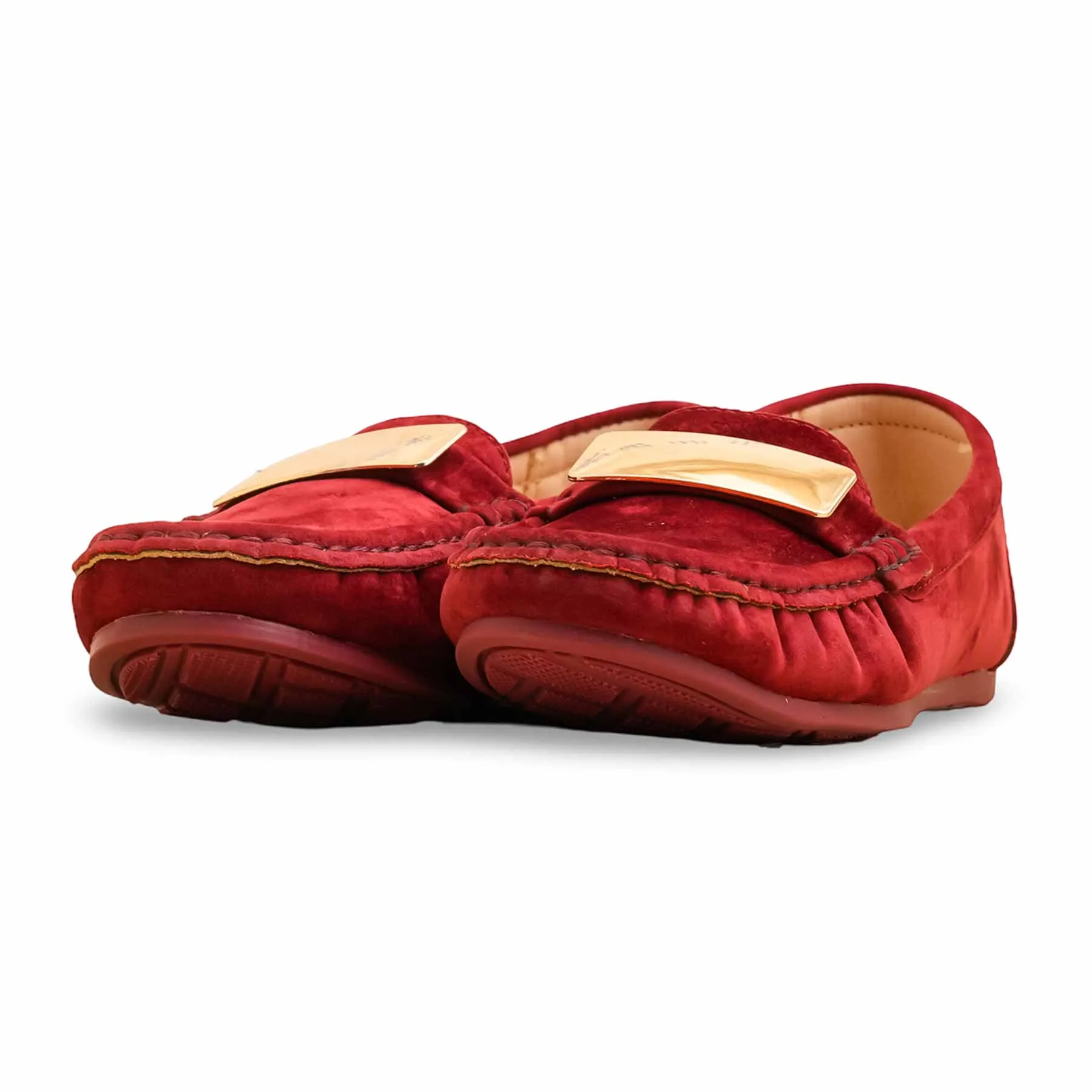 Maroon Moccasin WN4509 Supportive Design Spin Hike