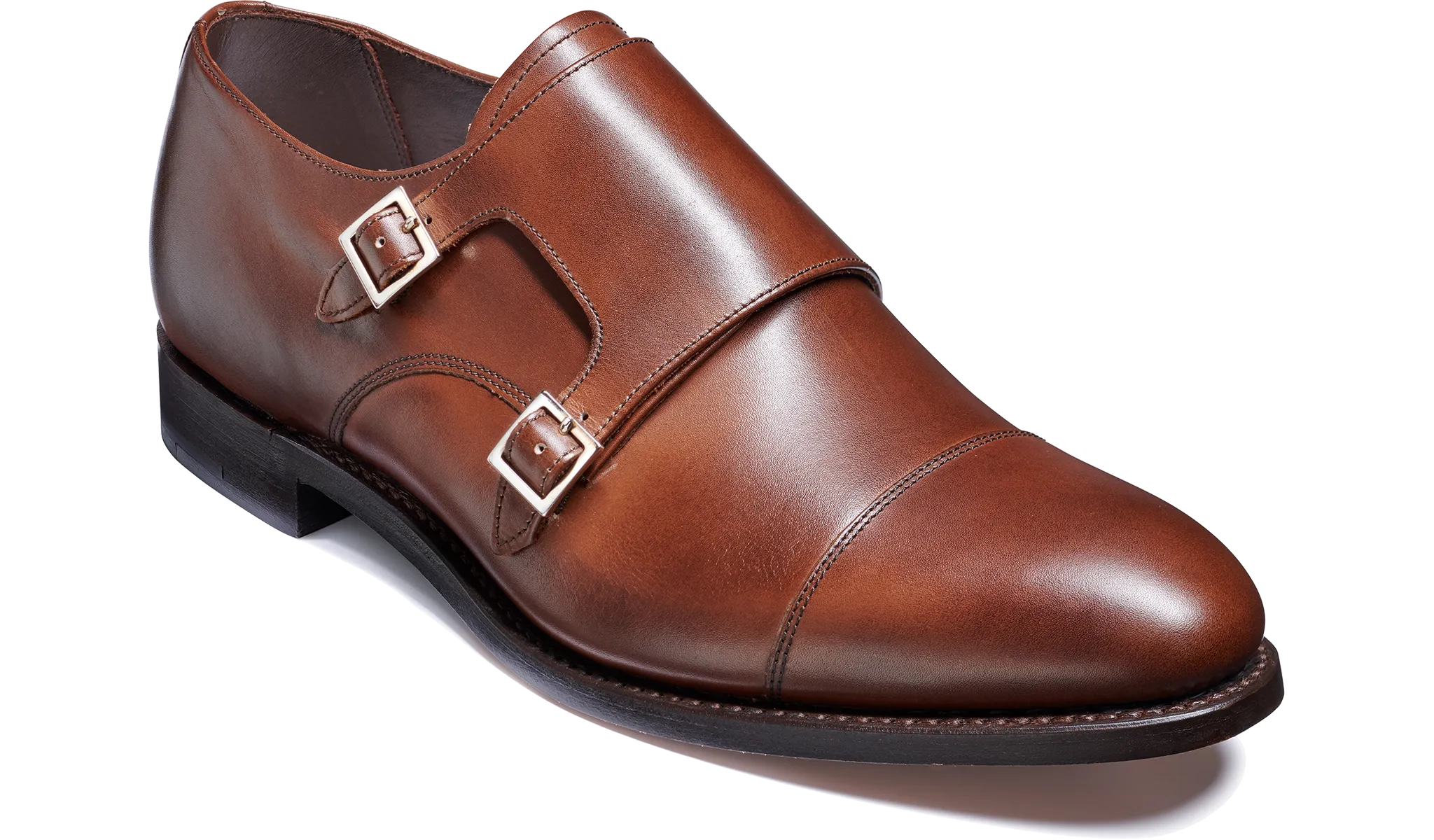 Patent Gloss Stable Grip White City - Mahogany Calf