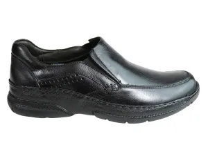 Savelli League Mens Comfort Leather Slip On Shoes Made In Brazil Nordic Shade