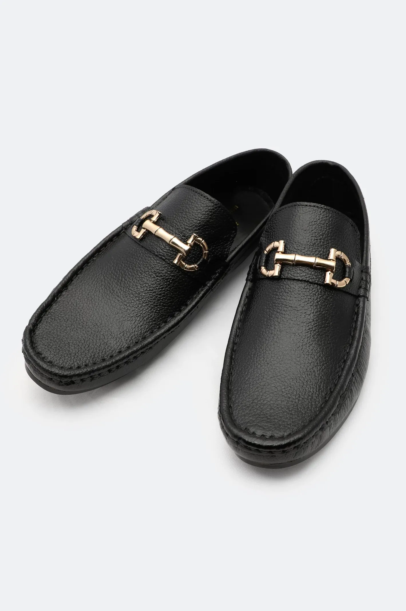 Black Casual Moccassins Shoes Comfortable ankle Silver Glow