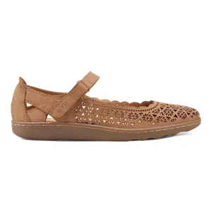 All Seasons Ankle friendly Lady Perforated Slip-On Ballet Flat