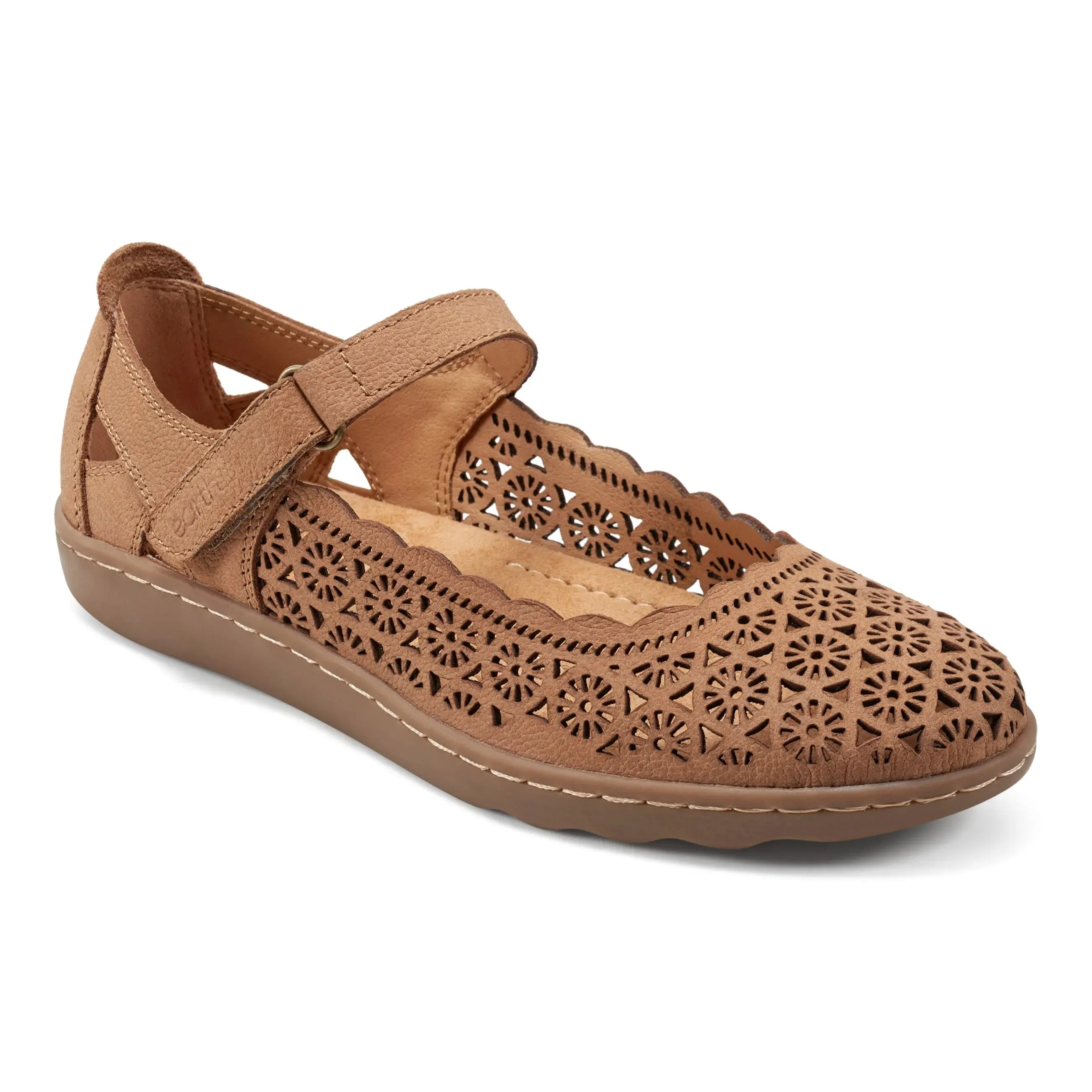 Casual Comfort Soft Texture Lady Perforated Slip-On Ballet Flat