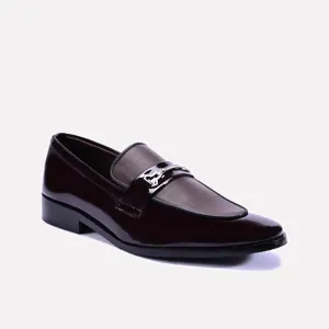 Gareth Maroon Glossy Dress Shoes 0111132 Core Edge