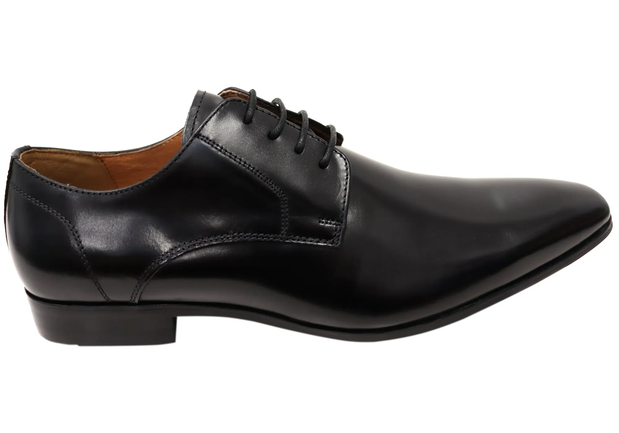 Quick Pace Florsheim Mens Kabul Plain Toe Derby EE Extra Wide Leather Shoes
