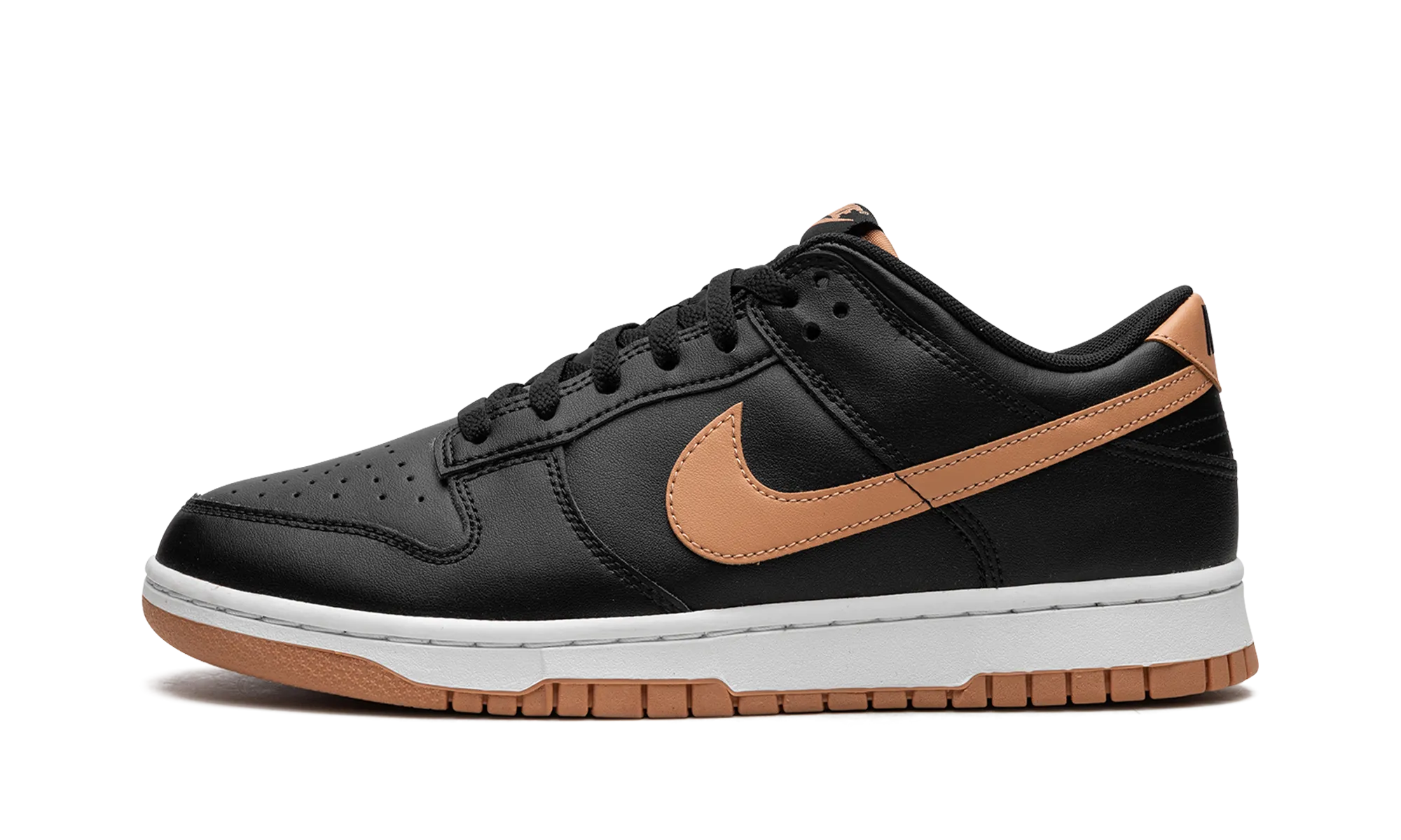 Dunk Low "Black / Amber Brown" Air Flow