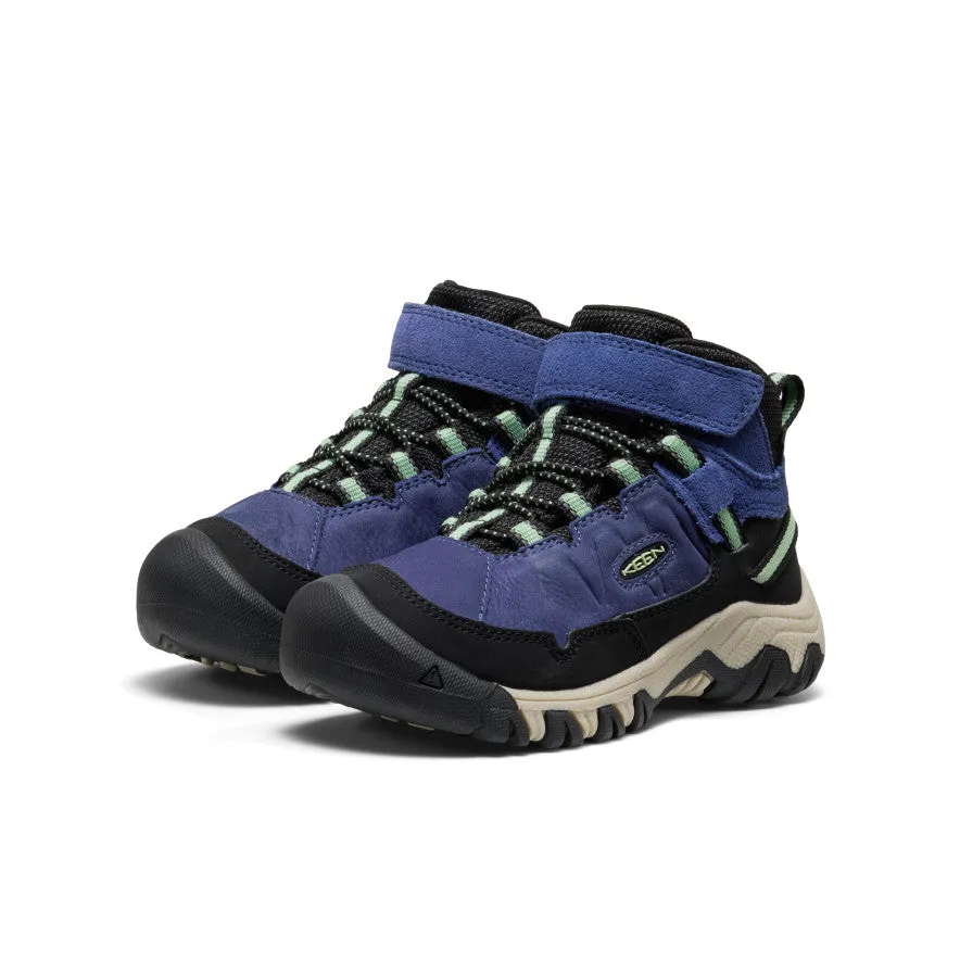 Little Kids' Targhee IV Waterproof Hiking Boot  |  Skipper Blue/Hemlock Breathable Mountain Hike Breathable mesh