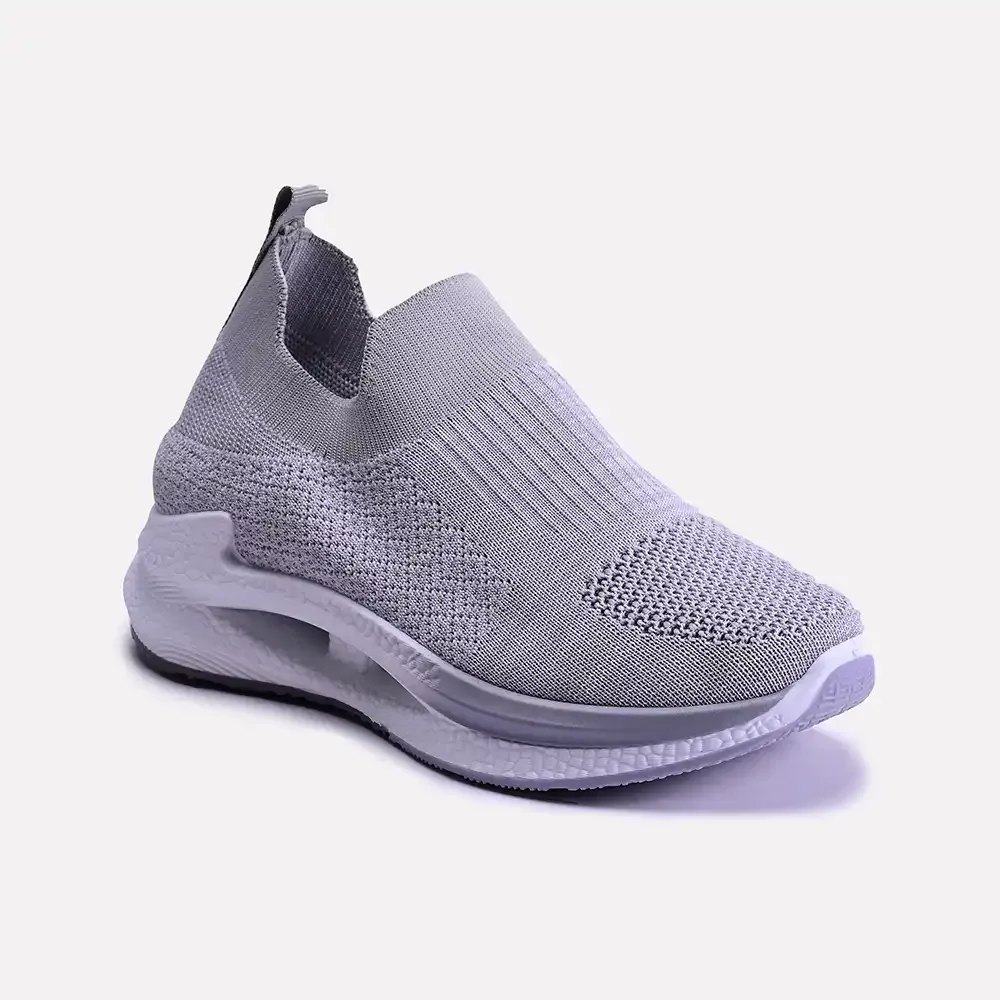 Nicole Gray Slip On Sneakers 0440687 Bounce Tech High Traction Outsole