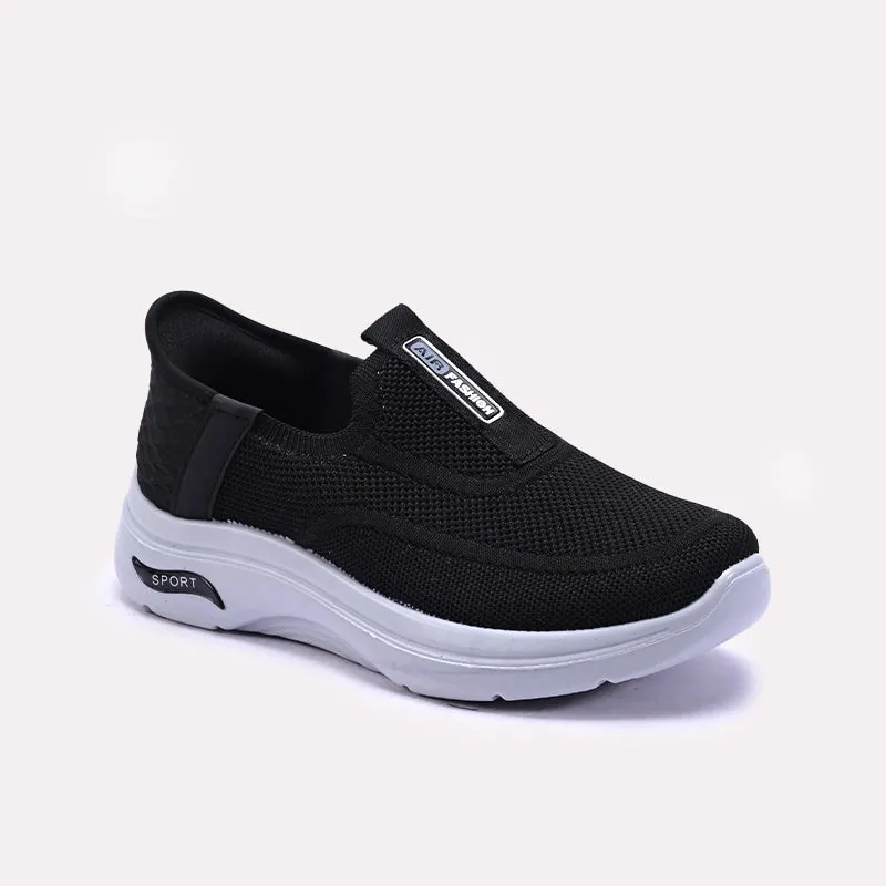 Black Comfy Sneakers 0440851 Static Dissipation Compression Molding