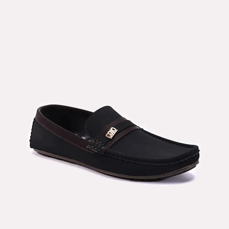 Mens Black Velvet Loafers 0130914 Light Activity