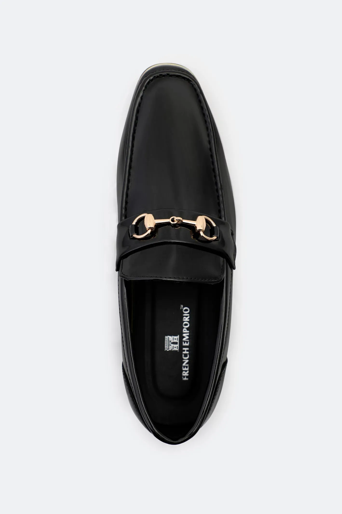 Daily Sharp Black Horsebit Formal Shoes
