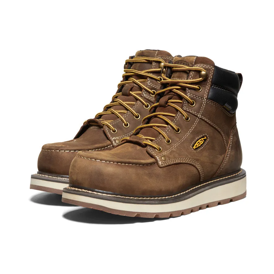 Men's Cincinnati 6" Waterproof Boot (Carbon Toe)  |  Belgian/Sandshell Slip Resistant
