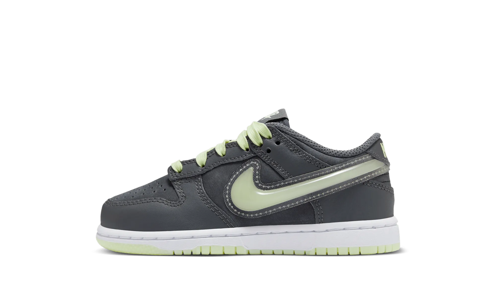 Padded Tongue No Squeeze Dunk Low PS "Halloween Iron Grey Glow in the Dark"
