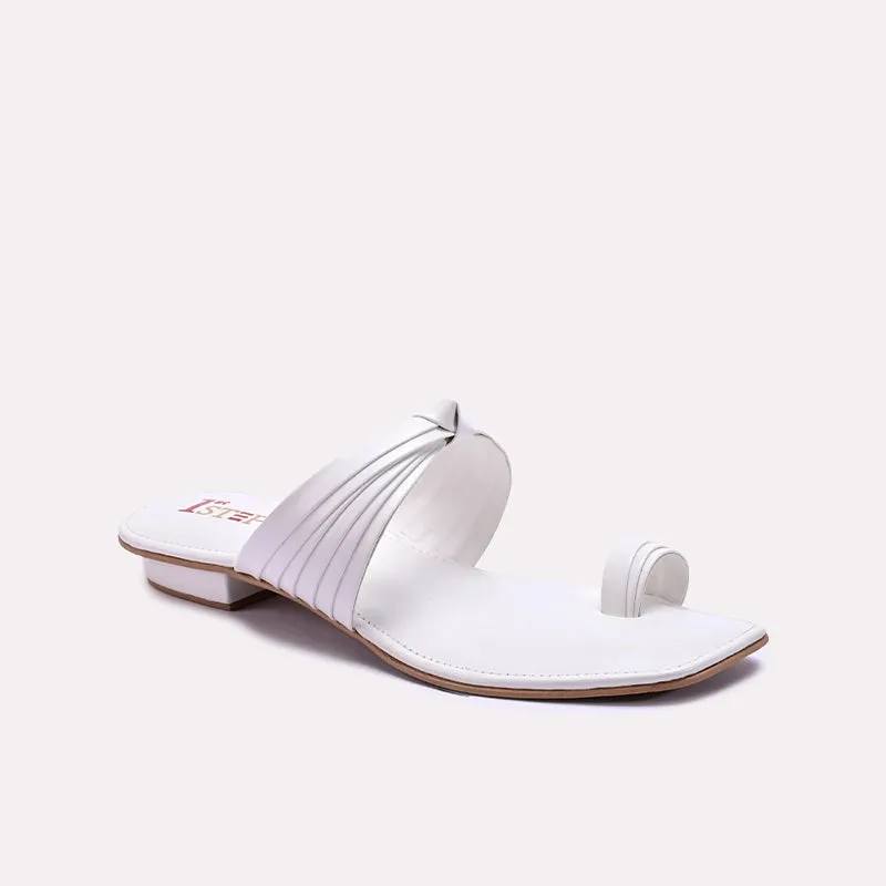 Couple Pair Wet Land White Casual Slippers 0412836