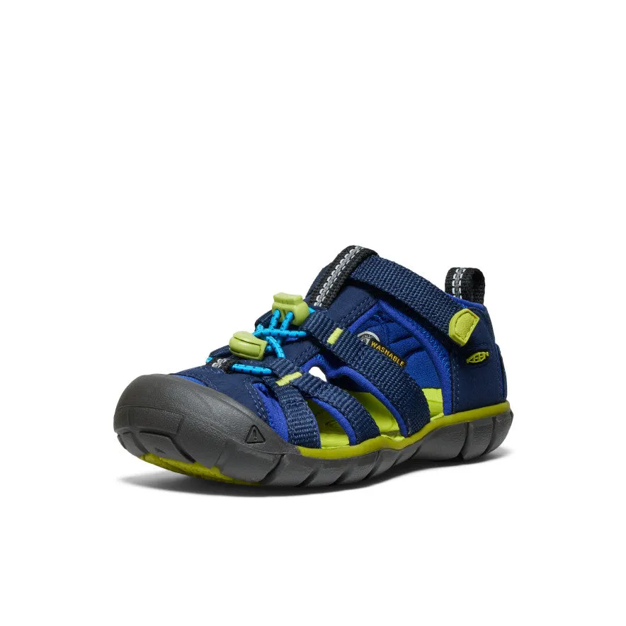 Easy Slip On Little Kids' Seacamp II CNX  |  Naval Academy/Chartreuse