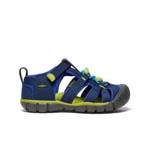 Open Toe Footwear Street Ready Little Kids' Seacamp II CNX  |  Naval Academy/Chartreuse