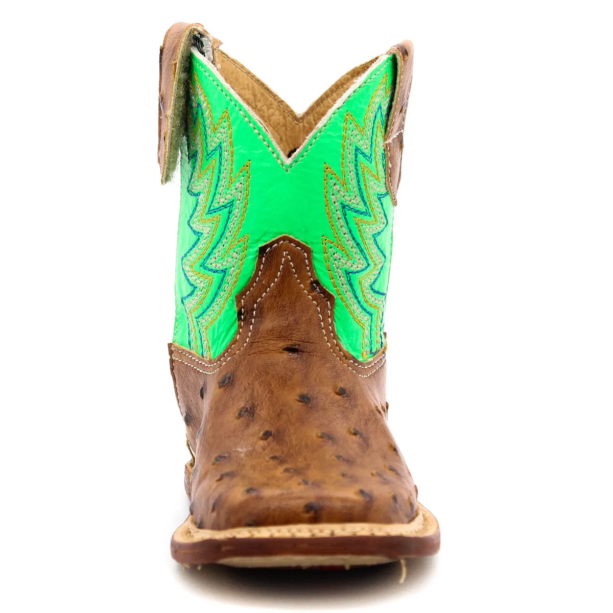 slim fit Roper Ostrich Print Cowbaby Boot
