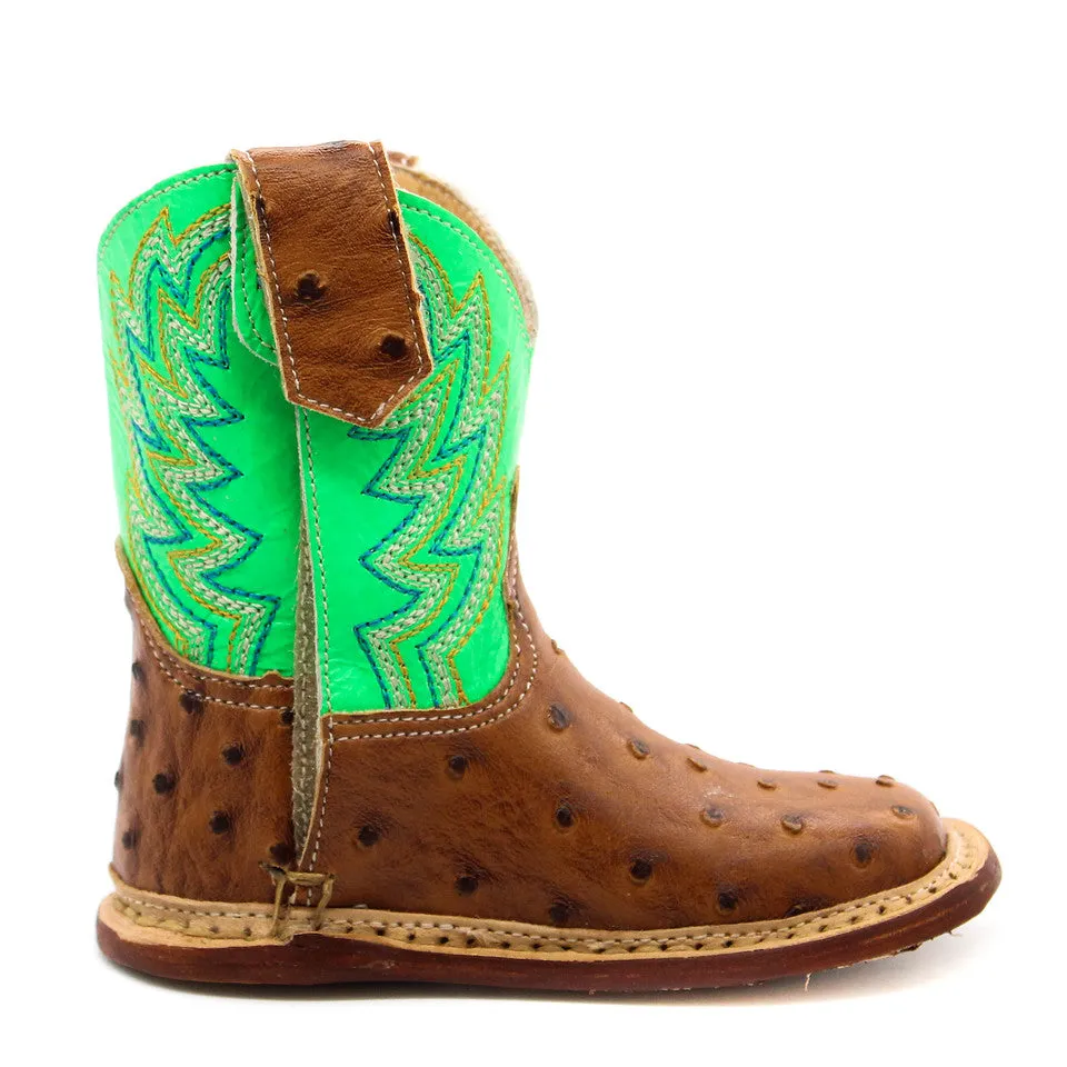 Roper Ostrich Print Cowbaby Boot PU