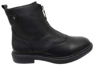 Artisan Market Hush Puppies Albury Womens Comfortable Leather Ankle Boots