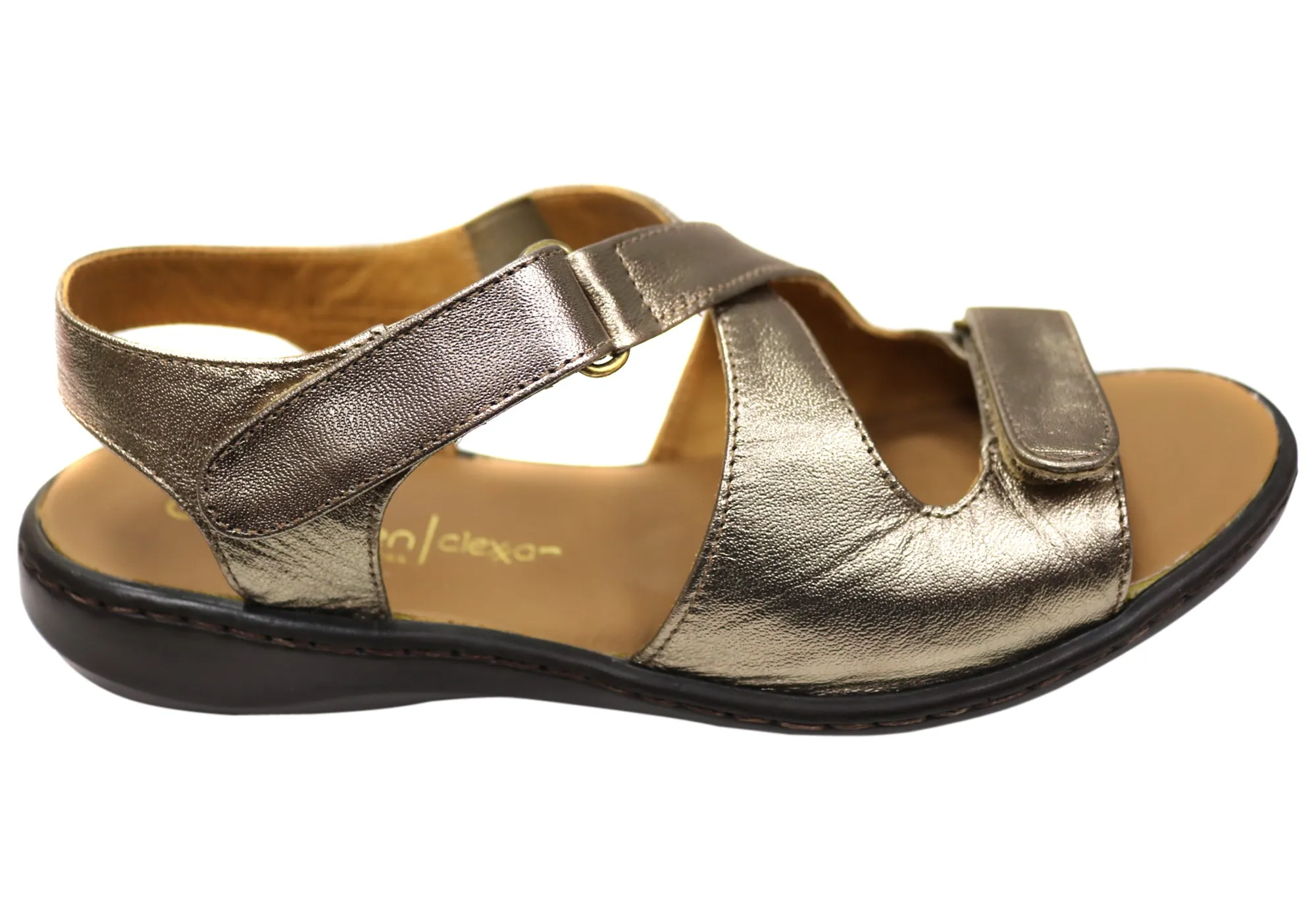 Easy Travel Comfort All-Day Opananken Donna Womens Comfortable Brazilian Leather Sandals