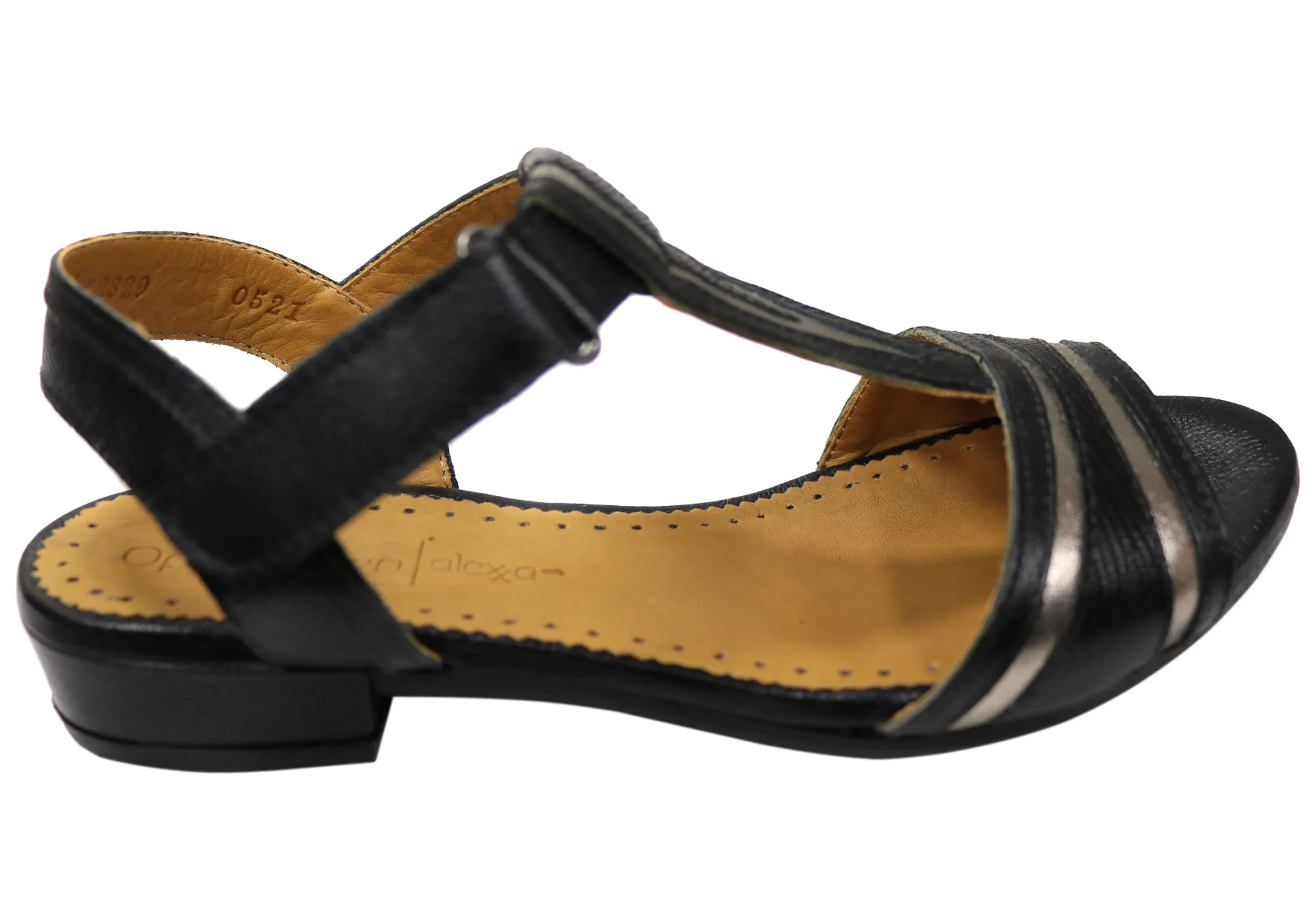 Opananken Tegan Womens Comfortable Brazilian Leather Sandals Fashionable Outdoor Footwear