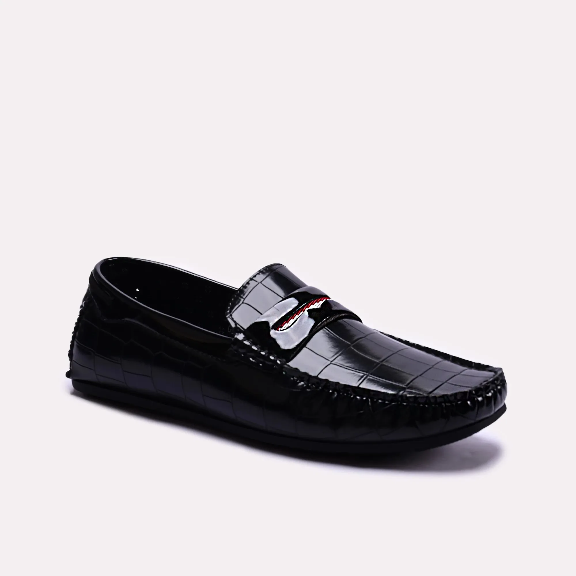 Air Touch Wind Step Byers Black Glossy Loafers 0130783