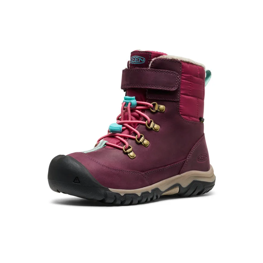 Big Kids' Kanibou Waterproof Winter Boot  |  Fig/Pink Lemonade Everyday Comfort