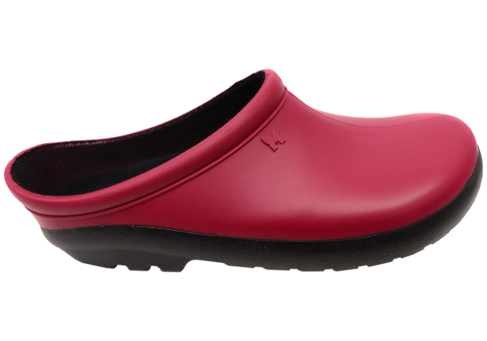 Sloggers Comfortable Womens Premium Clog Sangria Red Night Out
