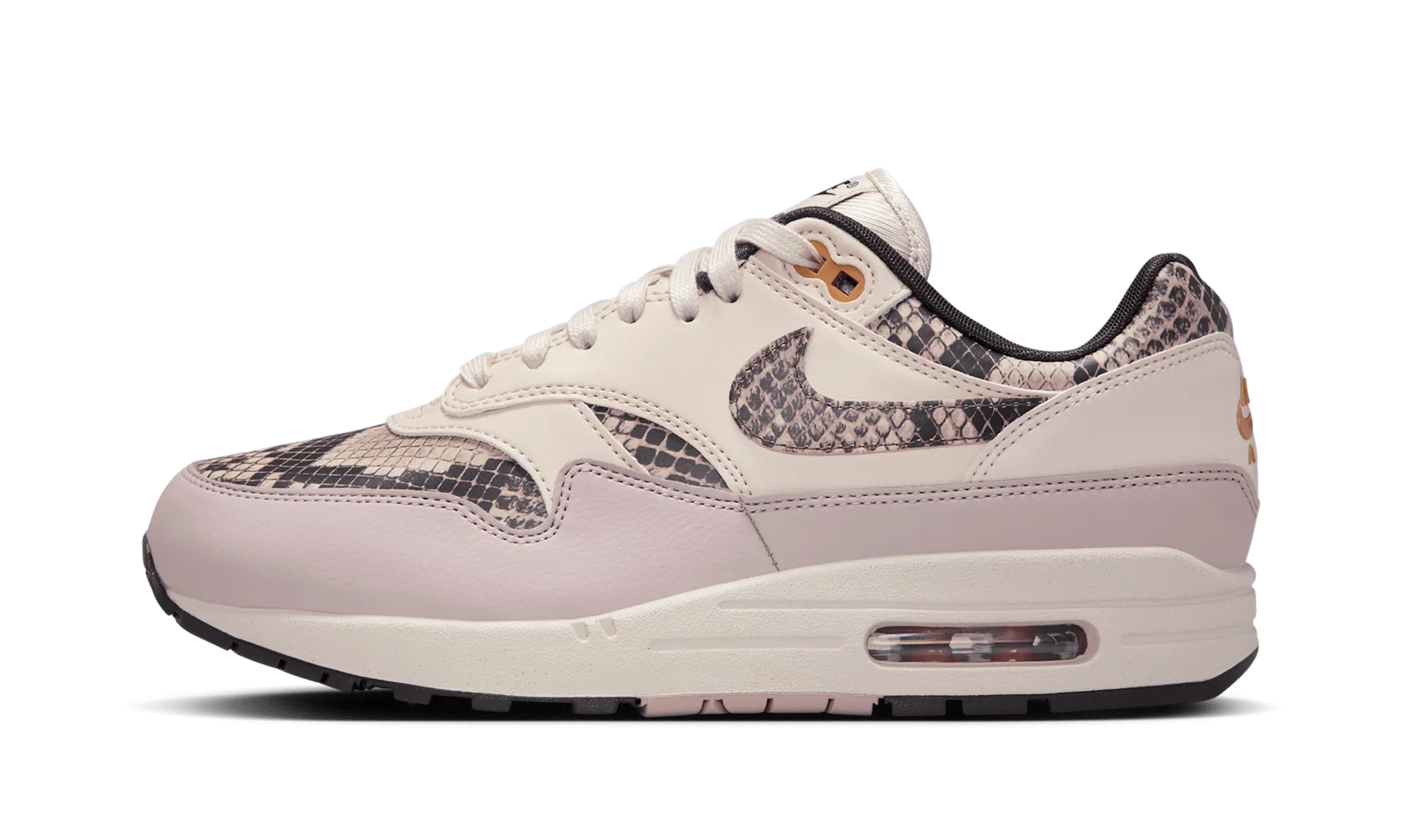 Indoor Friendly Snow Jog Air Max 1 WMNS "Snakeskin Light Orewood Brown"