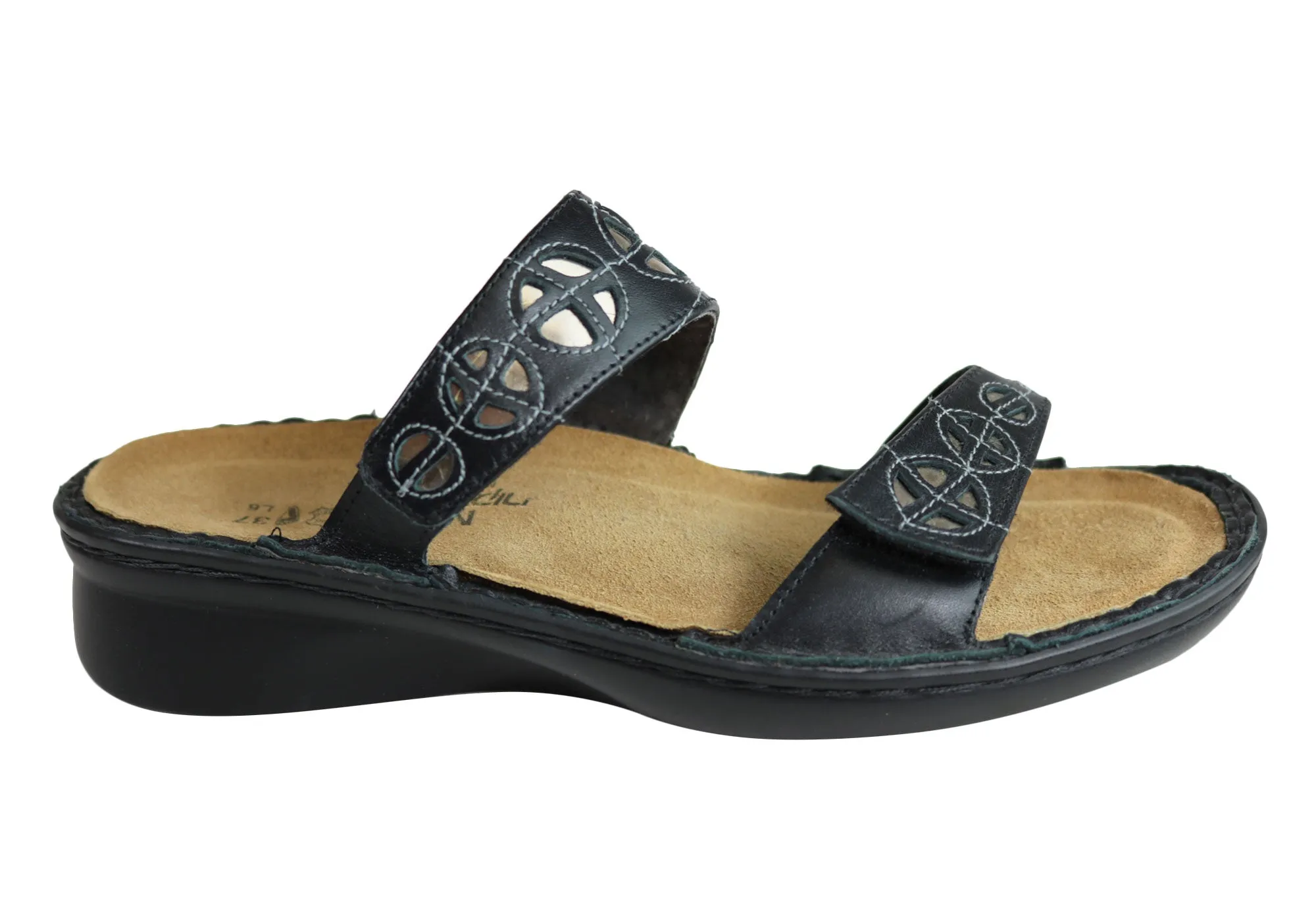 Flexible Fit Naot Cornet Womens Comfort Wide Fit Orthotic Friendly Slide Sandals