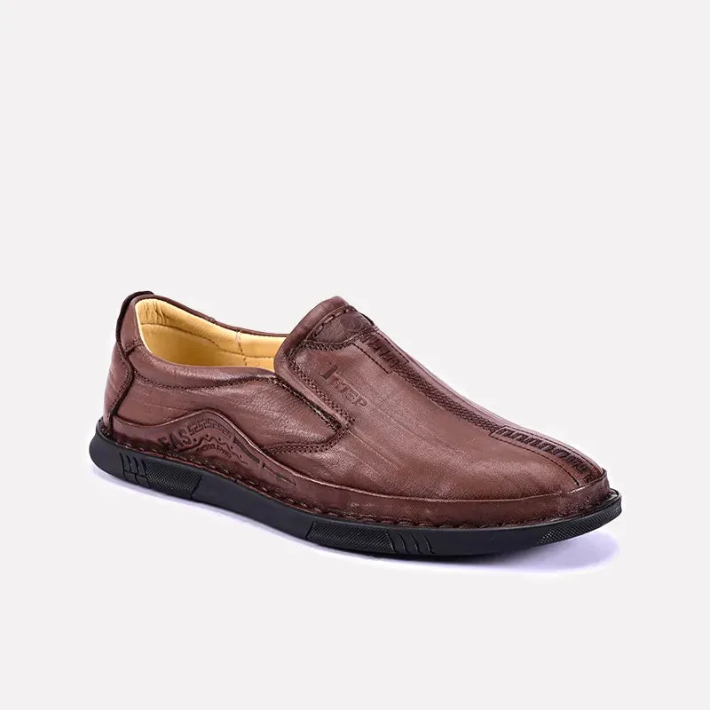 Asher Brown Casual Shoes 0160406 Anti Slip Feature