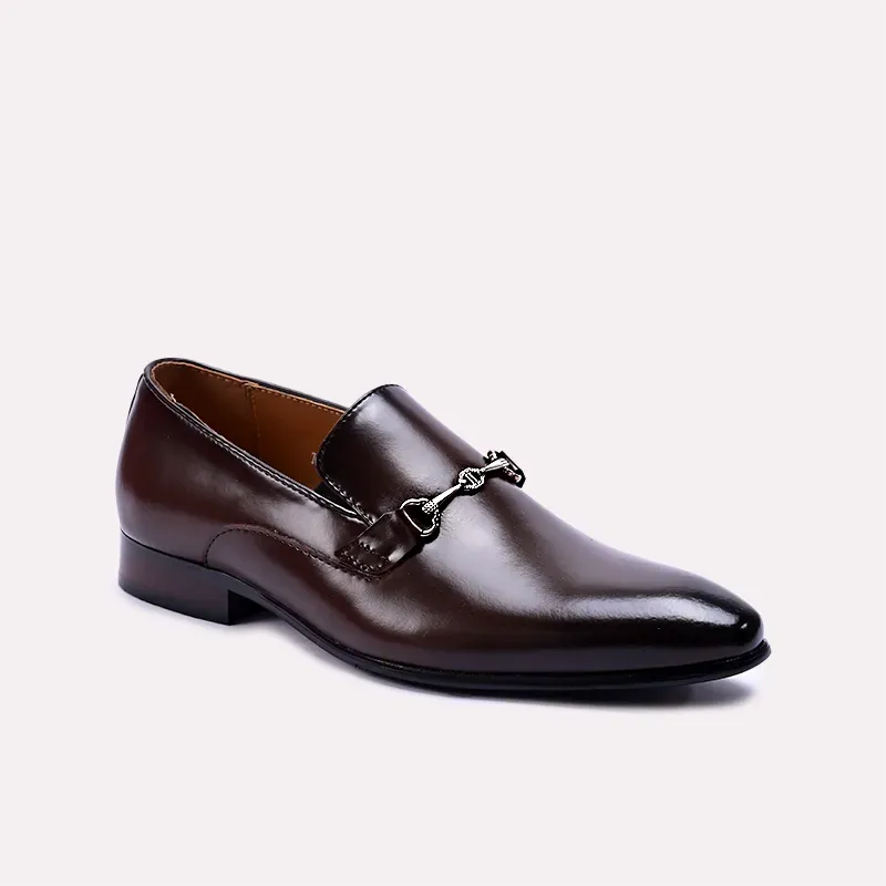 Smart Look Roderick Dark Brown Narrow Toe Formal Loafers 0111065